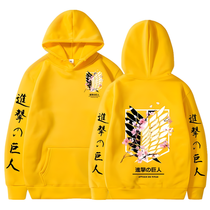 Attack On Titan Flower Blossom Hoodie V2