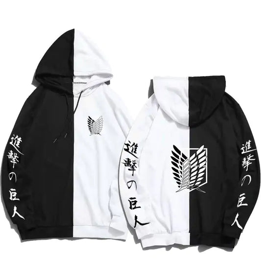 Attack On Titan Half Color Hoodie